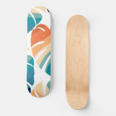 Tropisch Monstera Retro Vibes Patroon #1 #tropical Persoonlijk Skateboard (Voorkant)