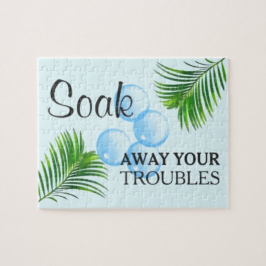 Tropisch Motiverend Wasruimte Bord Legpuzzel (Horizontaal)