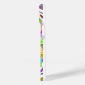 Tropisch Mozaïek – Blauwe en Gouden Ara Mandala Case-Mate iPhone Case (Achterkant / Links)