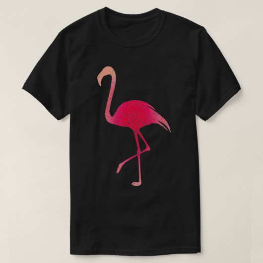 Tropisch multi-roze Verondersteld Flamingo Silhoue T-shirt (Design voorkant)