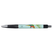 Tropisch Multicolored Macaw Bird & Monogram Pen (Voorkant)