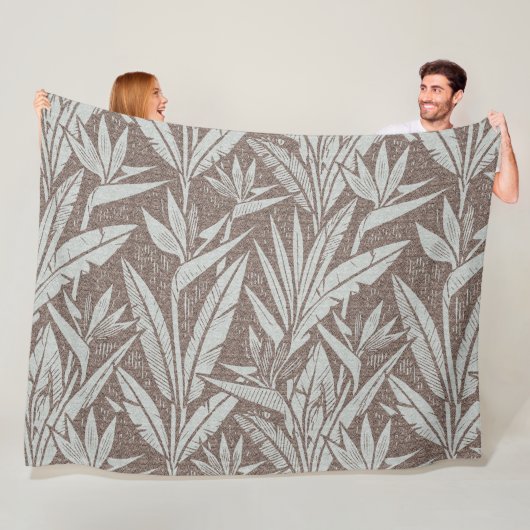 tropisch naadloos patroon fleece deken (In situ)