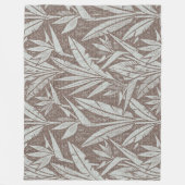 tropisch naadloos patroon fleece deken (Voorkant)
