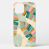 Tropisch naadloos patroon met abstracte bladeren.  Case-Mate iPhone case (Achterkant)