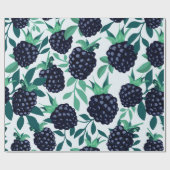 Tropisch naadloos patroon met bramen cadeaupapier (Vlak)