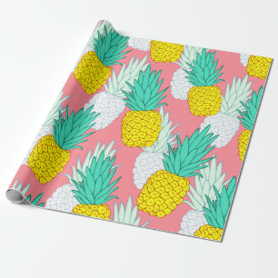 Tropisch naadloos patroon met exotische anananasse cadeaupapier