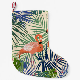 Tropisch naadloos patroon met flamingo. Botany de Kleine Kerstsok