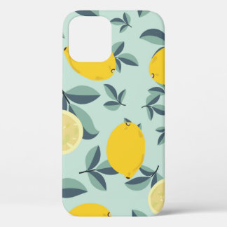 Tropisch naadloos patroon met gele citroenen Case-Mate iPhone case