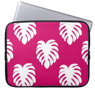 Tropisch naadloos patroon met monstera. art. laptop sleeve