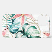 Tropisch naadloos patroon met orchideeën bladeren Case-Mate iPhone case (Achterkant (horizontaal))