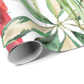 tropisch naadloos patroon van waterverf met papega cadeaupapier (Rol Hoek)