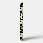 Tropisch naadloos patroon witte bloemen groen blad Case-Mate iPhone case (Achterkant / Rechts)