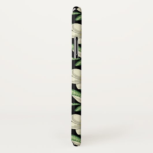 Tropisch naadloos patroon witte bloemen groen blad Case-Mate iPhone case (Achterkant / rechts)