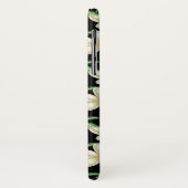 Tropisch naadloos patroon witte bloemen groen blad Case-Mate iPhone case (Achterkant/links)