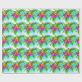 Tropisch naadloos patroonpatroon in Hawaiian Cadeaupapier (Vlak)