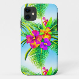 Tropisch naadloos patroonpatroon in Hawaiian Case-Mate iPhone Case