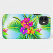 Tropisch naadloos patroonpatroon in Hawaiian Case-Mate iPhone Case (Achterkant (horizontaal))