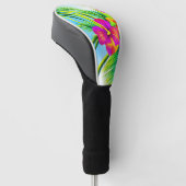 Tropisch naadloos patroonpatroon in Hawaiian Golfheadcover (Schuin)