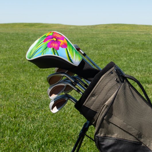 Tropisch naadloos patroonpatroon in Hawaiian Golfheadcover (Insitu)