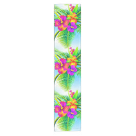 Tropisch naadloos patroonpatroon in Hawaiian Korte Tafelloper