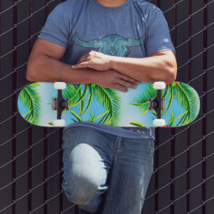 Tropisch naadloos patroonpatroon in Hawaiian Persoonlijk Skateboard