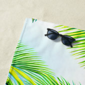 Tropisch naadloos patroonpatroon in Hawaiian Strandlaken (In situ)