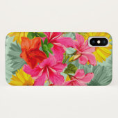 Tropisch naadloze hibiscus Case-Mate iPhone case (Achterkant (horizontaal))