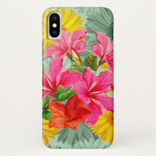 Tropisch naadloze hibiscus Case-Mate iPhone case