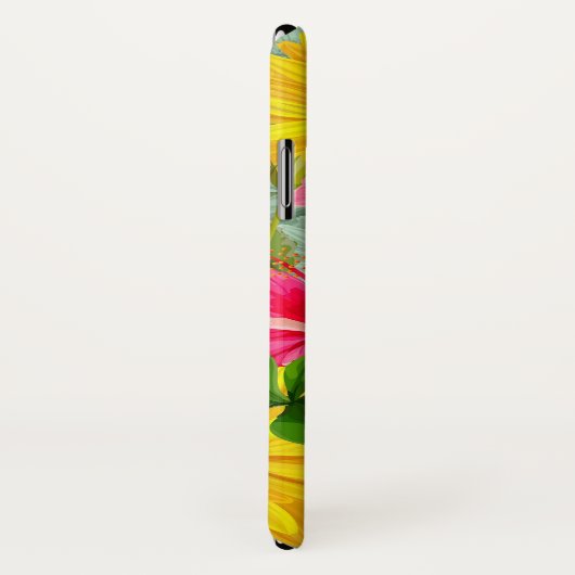 Tropisch naadloze hibiscus Case-Mate iPhone case (Achterkant / rechts)