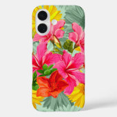 Tropisch naadloze hibiscus Case-Mate iPhone case (Achterkant)
