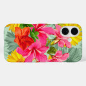 Tropisch naadloze hibiscus Case-Mate iPhone case (Achterkant (horizontaal))