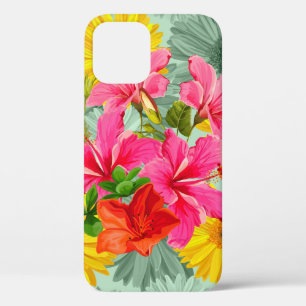 Tropisch naadloze hibiscus Case-Mate iPhone case