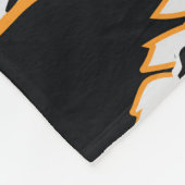 Tropisch Nachtblad: Donker Patroon Fleece Deken (Hoek)