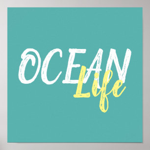 tropisch nautisch OCEAN LIFE  Poster