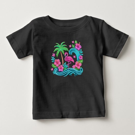 Tropisch Neon Flamingo (Voorkant)