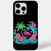 Tropisch Neon Flamingo Case-Mate iPhone Case (Achterkant)