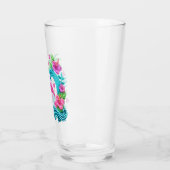 Tropisch Neon Flamingo Glas (Links)