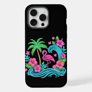 Tropisch Neon Flamingo iPhone 15 Pro Max Case