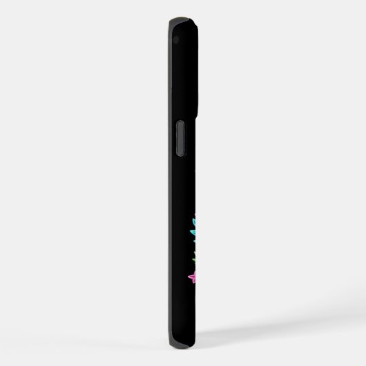 Tropisch Neon Flamingo iPhone Hoesje (Rechterkant)