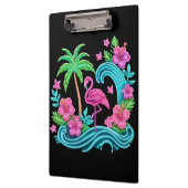 Tropisch Neon Flamingo Klembord (Links)