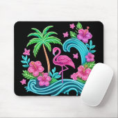 Tropisch Neon Flamingo Muismat (Met muis)