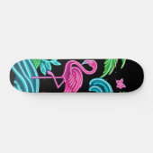 Tropisch Neon Flamingo Persoonlijk Skateboard (Horizontaal)