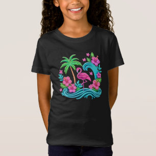 Tropisch Neon Flamingo T-shirt