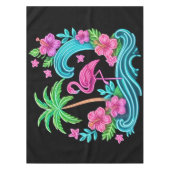 Tropisch Neon Flamingo Tafelkleed (Voorkant)
