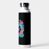 Tropisch Neon Flamingo Waterfles (Links)