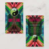 Tropisch New age Yin Yang Visitekaartjes (Voorkant / Achterkant)