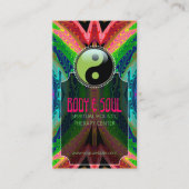 Tropisch New age Yin Yang Visitekaartjes (Voorkant)