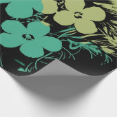 Tropisch Night Bloom Wrapping Paper Cadeaupapier (Hoek)