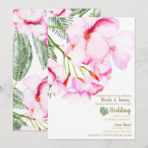 Tropisch Oase Roze Groen Hawaiaans Bloemstuk Bruil