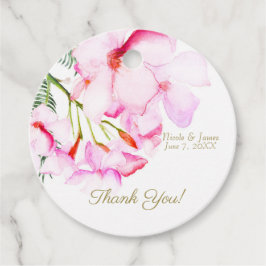 Tropisch oasis roze groen Hawaïaans Vrijgezellenfe Bedankjes Labels